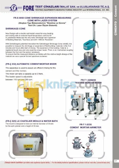 MANUFACTURING INDUSTRY HIGH TESTING TE