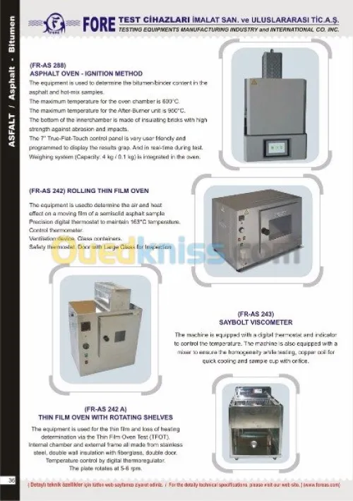 MANUFACTURING INDUSTRY HIGH TESTING TE