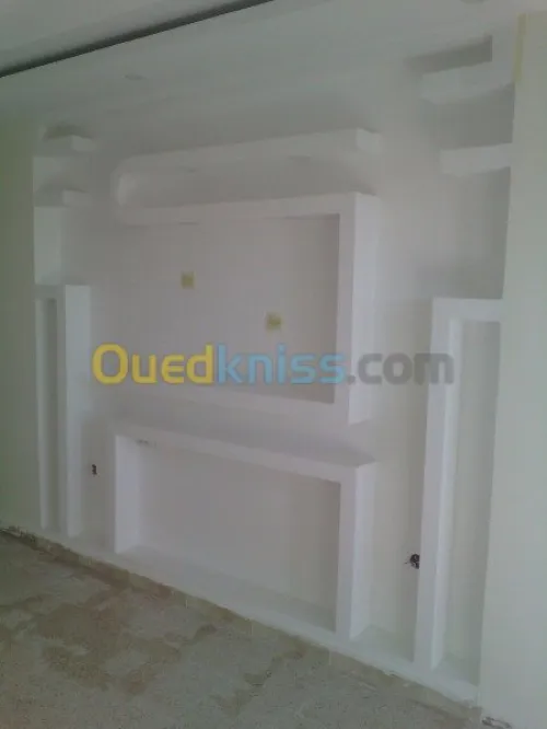 placo platre (BA13)+ époxy 3D + Peintu