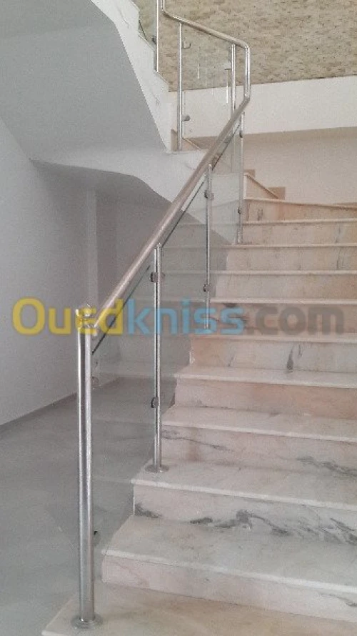 rampe d' escalier en inox 
