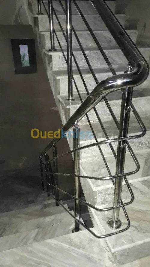 rampe d' escalier en inox 