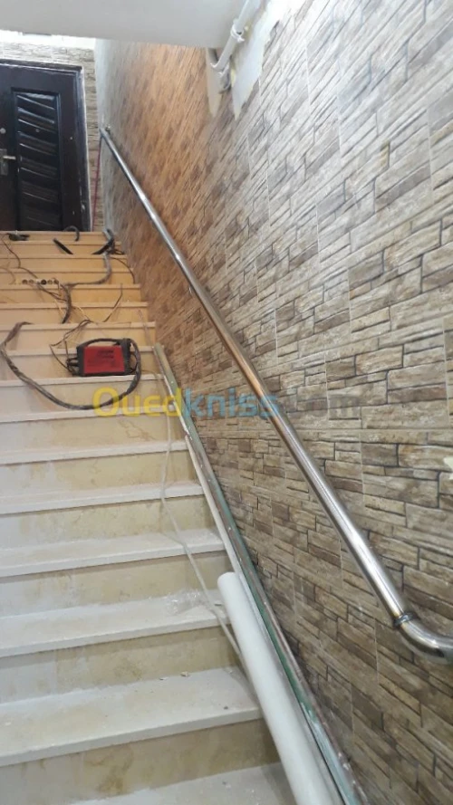 rampe d' escalier en inox 