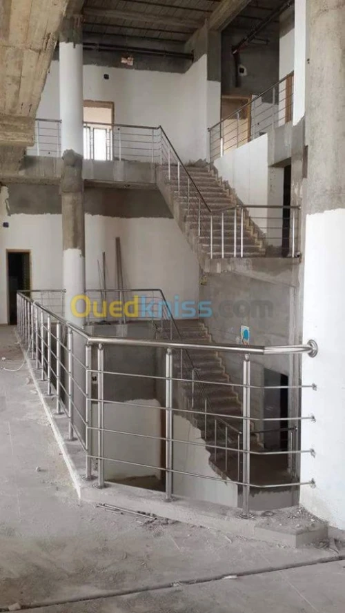 rampe d' escalier en inox 