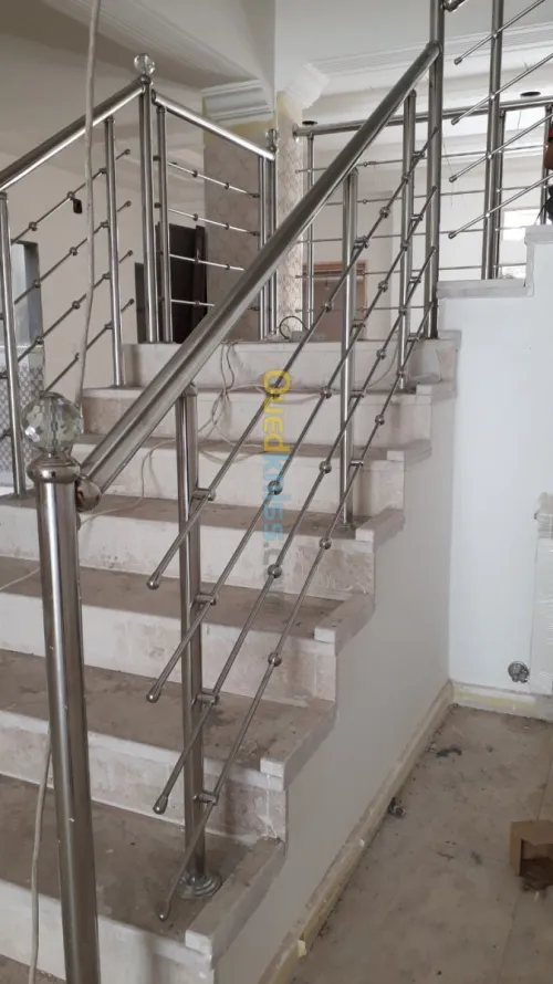 rampe d' escalier en inox 