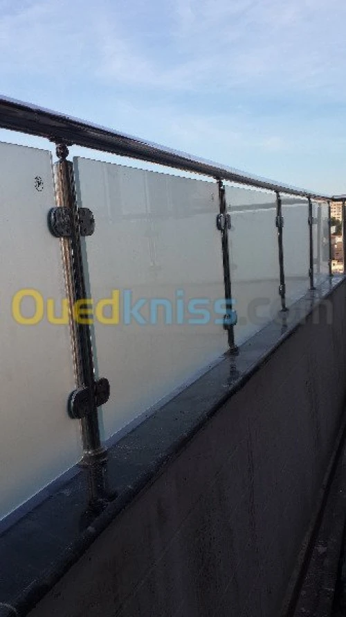 rampe d' escalier en inox 