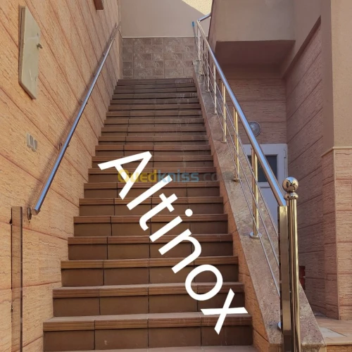 rampe d' escalier en inox 