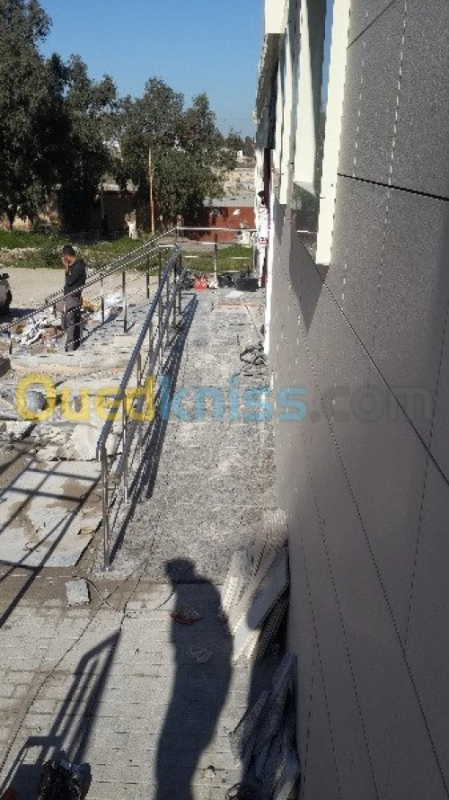 rampe d' escalier en inox 