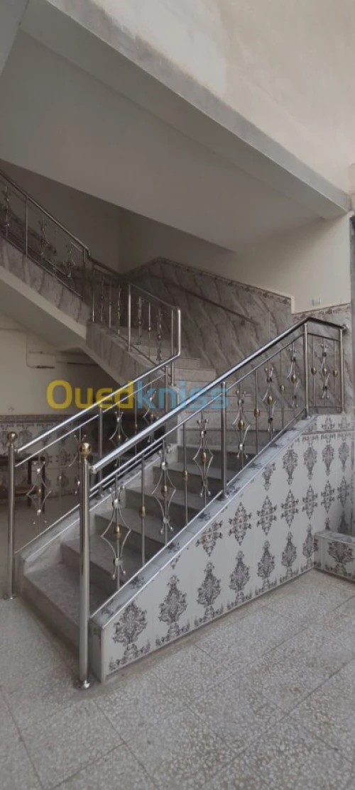 rampe d' escalier en inox 