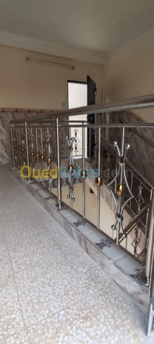 rampe d' escalier en inox 
