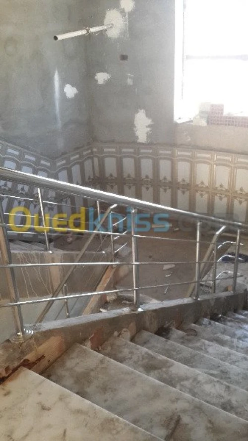 rampe d' escalier en inox 
