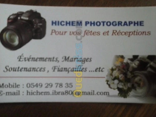 Photographe professionel
