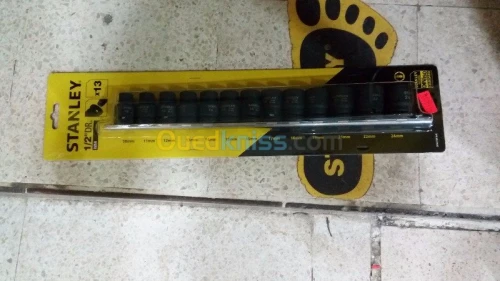 COFFRET 13 DOUILLES 1/2¨IMPACT STANLEY