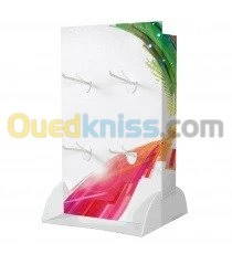 PLV de comptoir et présentoirs