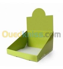 PLV de comptoir et présentoirs