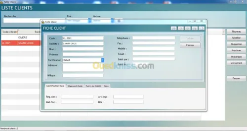 Logiciel de gestion commerciale