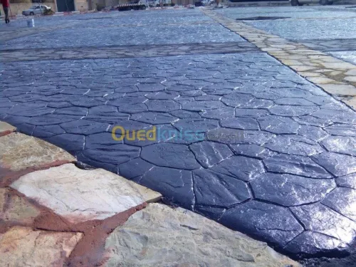 Béton imprimé