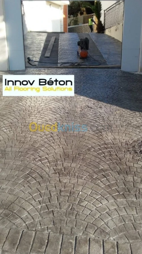 Béton imprimé