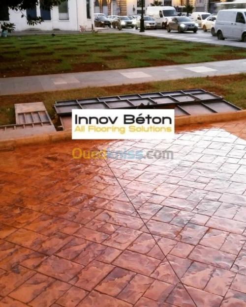 Béton imprimé