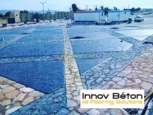 Béton imprimé