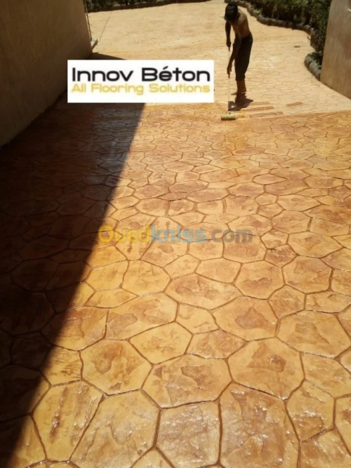 Béton imprimé