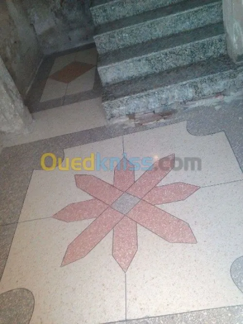 Granito colé sûr place + ponçage 