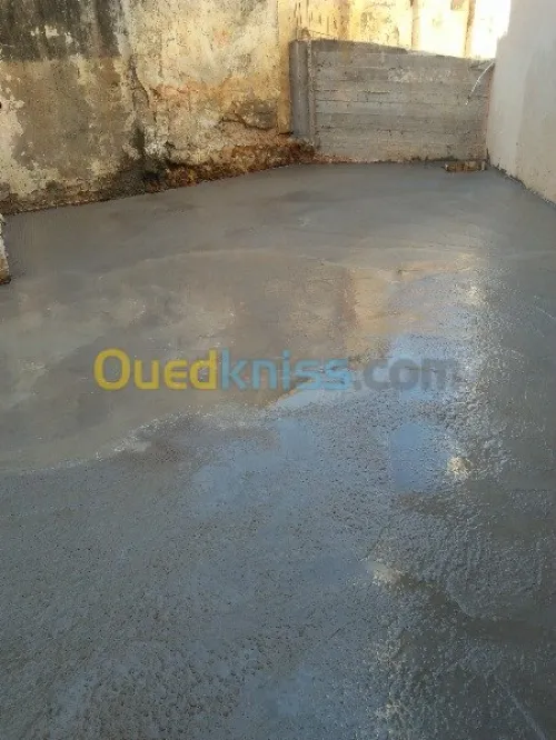 Granito colé sûr place + ponçage 