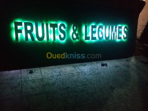 lettre relief lumineux