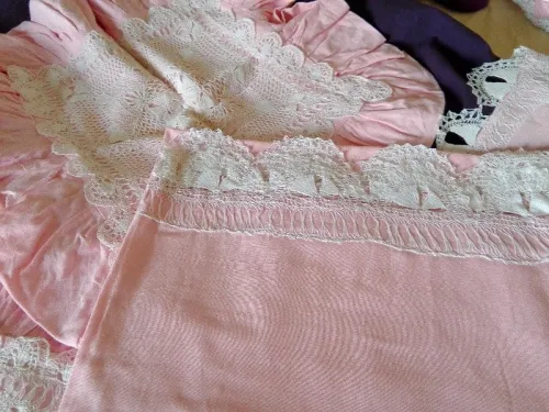 draps de mariée chbika couleur rose