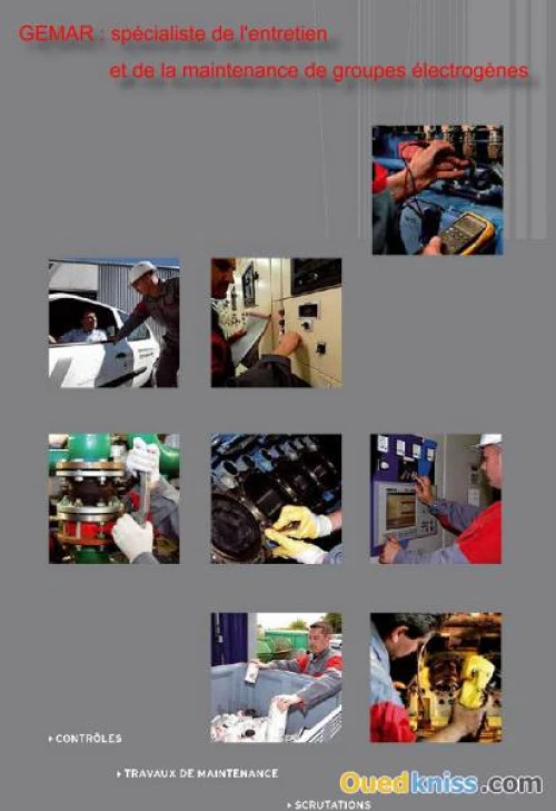 MAINTENANCE DES GROUPES ELECTROGÈNES