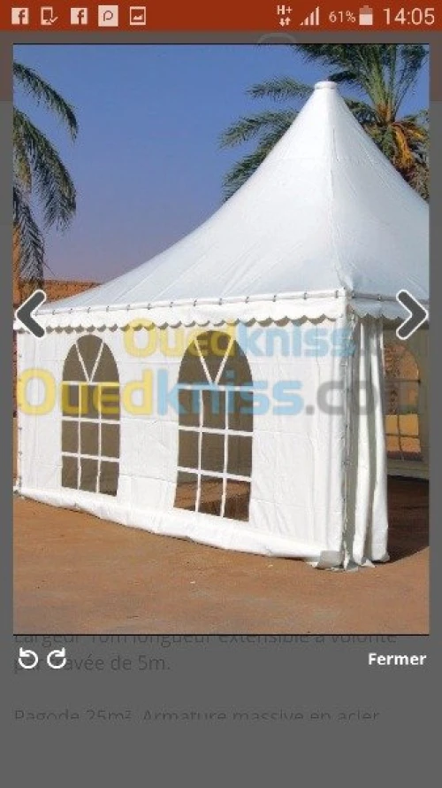 Location et vente des chapiteaux 