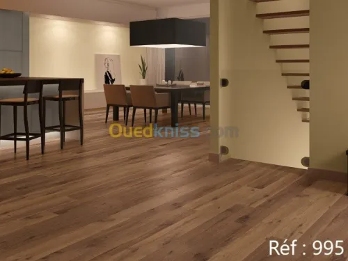 parquet bois stratifié et PVC