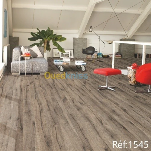 parquet bois stratifié et PVC