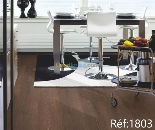 parquet bois stratifié et PVC