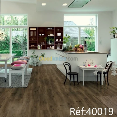 parquet bois stratifié et PVC