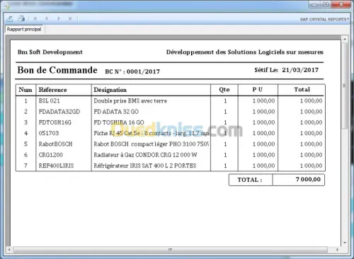 GESTIONNAIRE DE STOCK