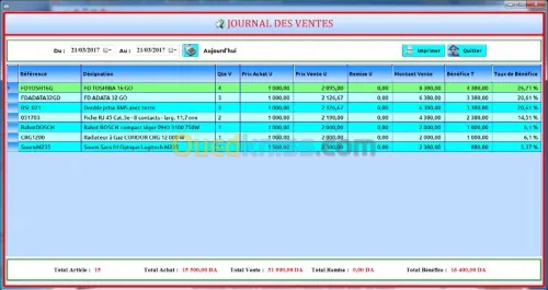 GESTIONNAIRE DE STOCK