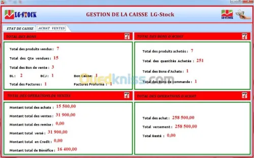 GESTIONNAIRE DE STOCK