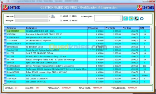 GESTIONNAIRE DE STOCK