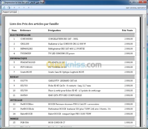 GESTIONNAIRE DE STOCK