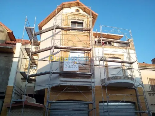 Ravalement des facades monocouche