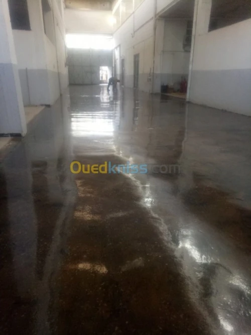 Revêtement de sol industriel en epoxy 