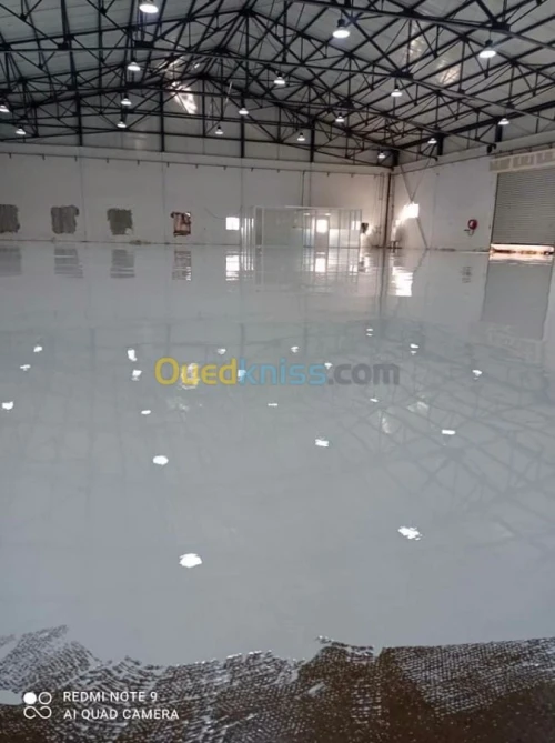 Revêtement de sol industriel en epoxy 