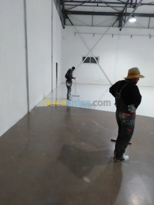 Revêtement de sol industriel en epoxy 
