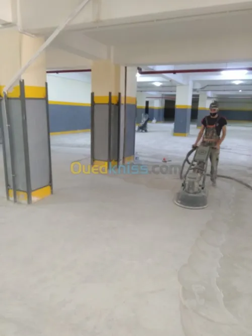 Revêtement de sol industriel en epoxy 