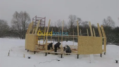 Maison en Sphère a bois massif