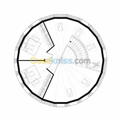 Maison en Sphère a bois massif