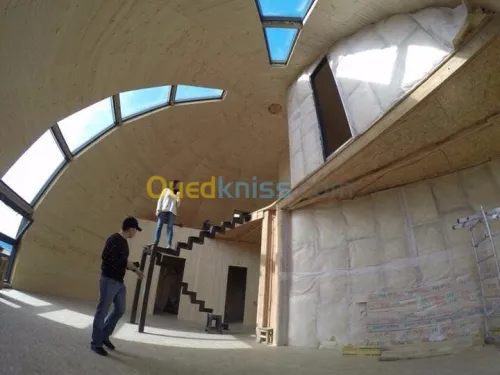 Maison en Sphère a bois massif