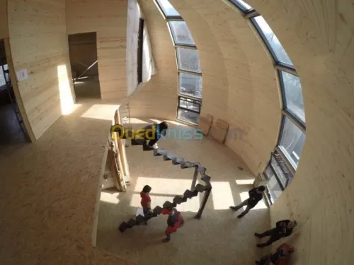 Maison en Sphère a bois massif