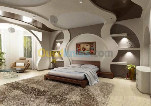 placo platre, pvc, faux plafond démont