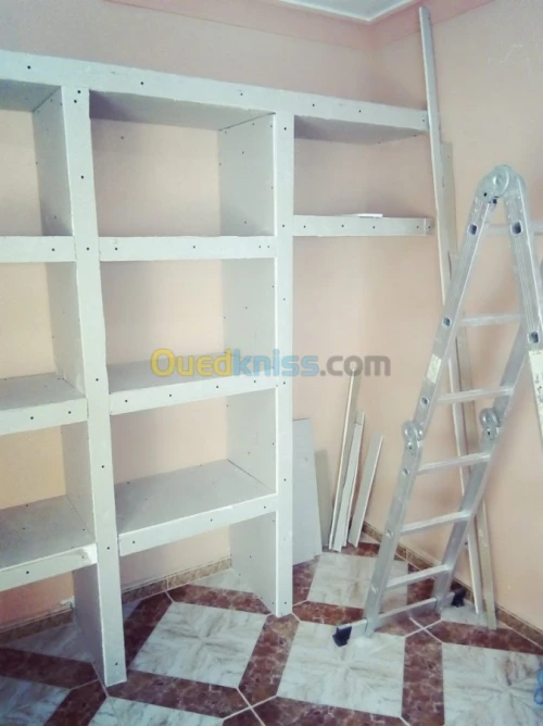 BA13/peinture/PVC